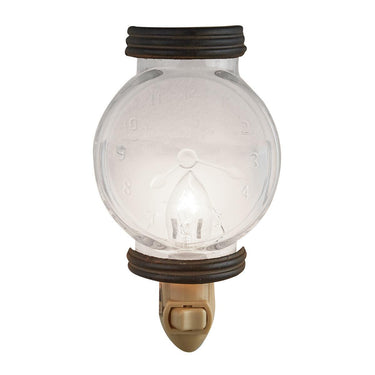 Glass Clock Night Light - Park Designs - The Fox Decor